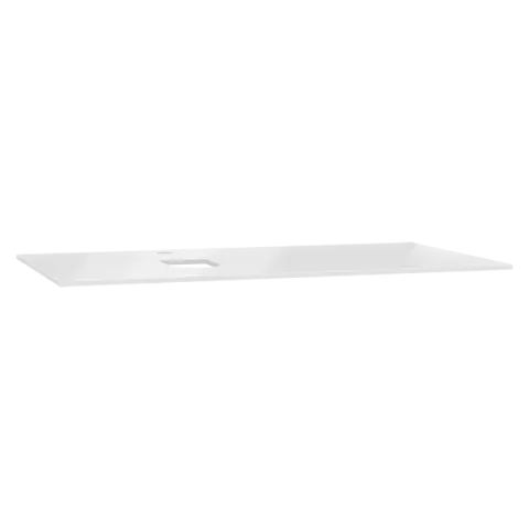 Столешница стеклянная VitrA Origin 90 см, левосторонняя, белая