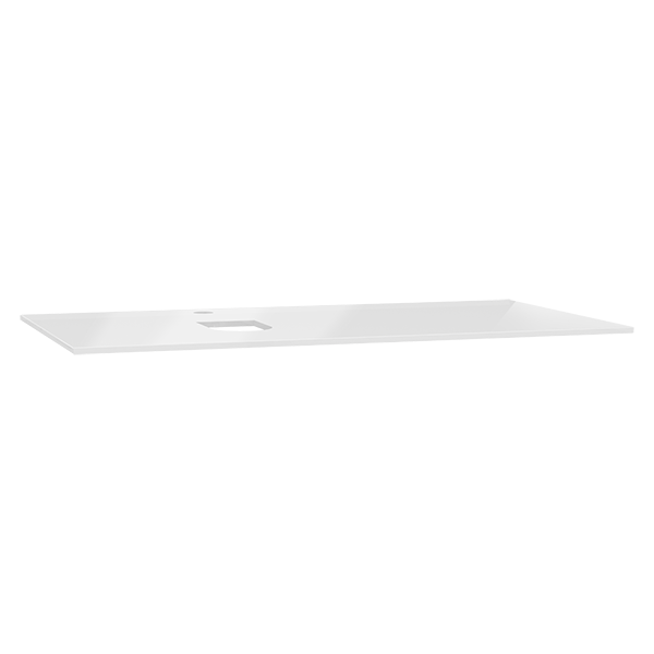 Столешница стеклянная VitrA Origin 90 см, левосторонняя, белая