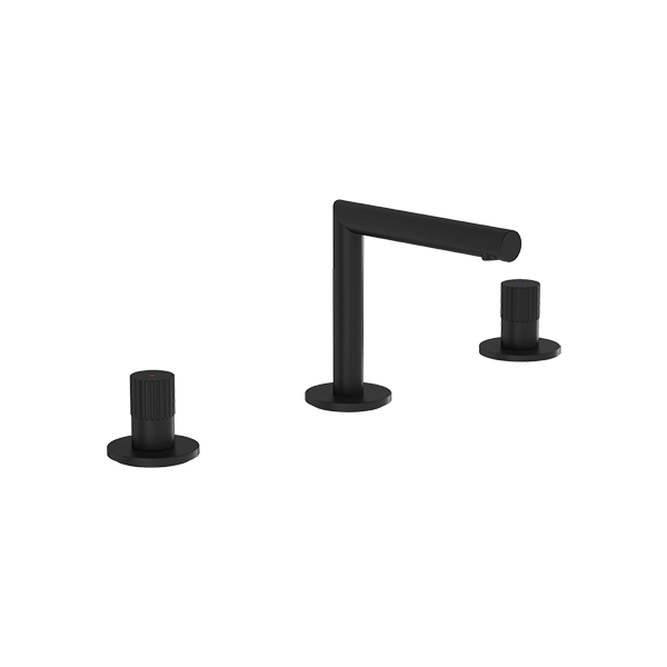 Смеситель VitrA Origin для раковины на 3 отверстия, чёрный матовый
