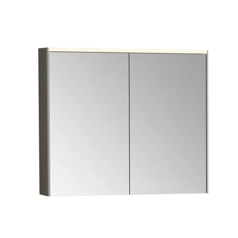 Зеркальный шкаф VitrA Core, 80 см, брашированный хром с подвесткой