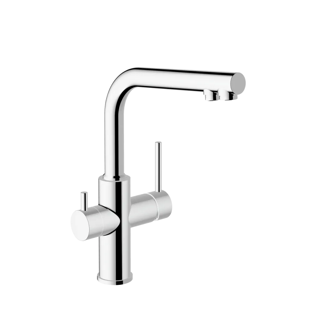 Смеситель для кухни VitrA Masterline, с поворотным изливом и фильтром для воды, однорычажный, хром