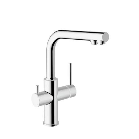 Смеситель для кухни VitrA Masterline, с поворотным изливом и фильтром для воды, однорычажный, хром