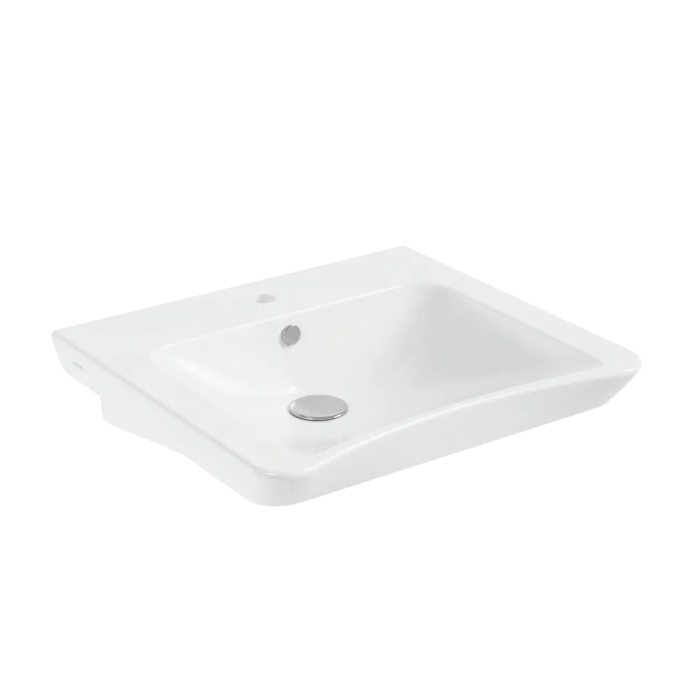 Раковина VitrA Conforma, 60 x 55 см, белая, антибактериальное покрытие Hygiene, белый