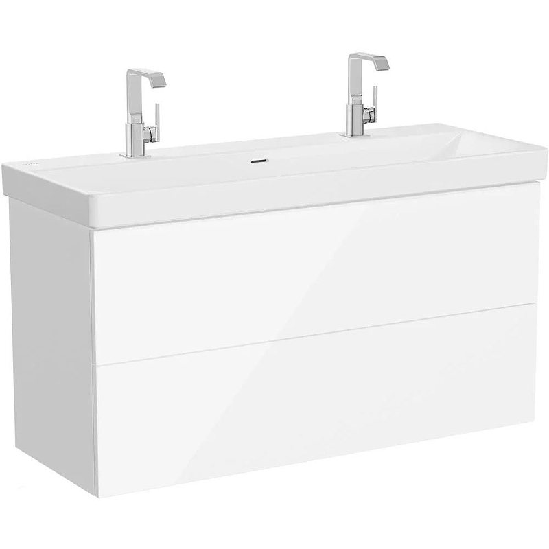 Шкаф VitrA Metropol Pure с раковиной c 2мя ящиками, 120 см, глянцевый белый