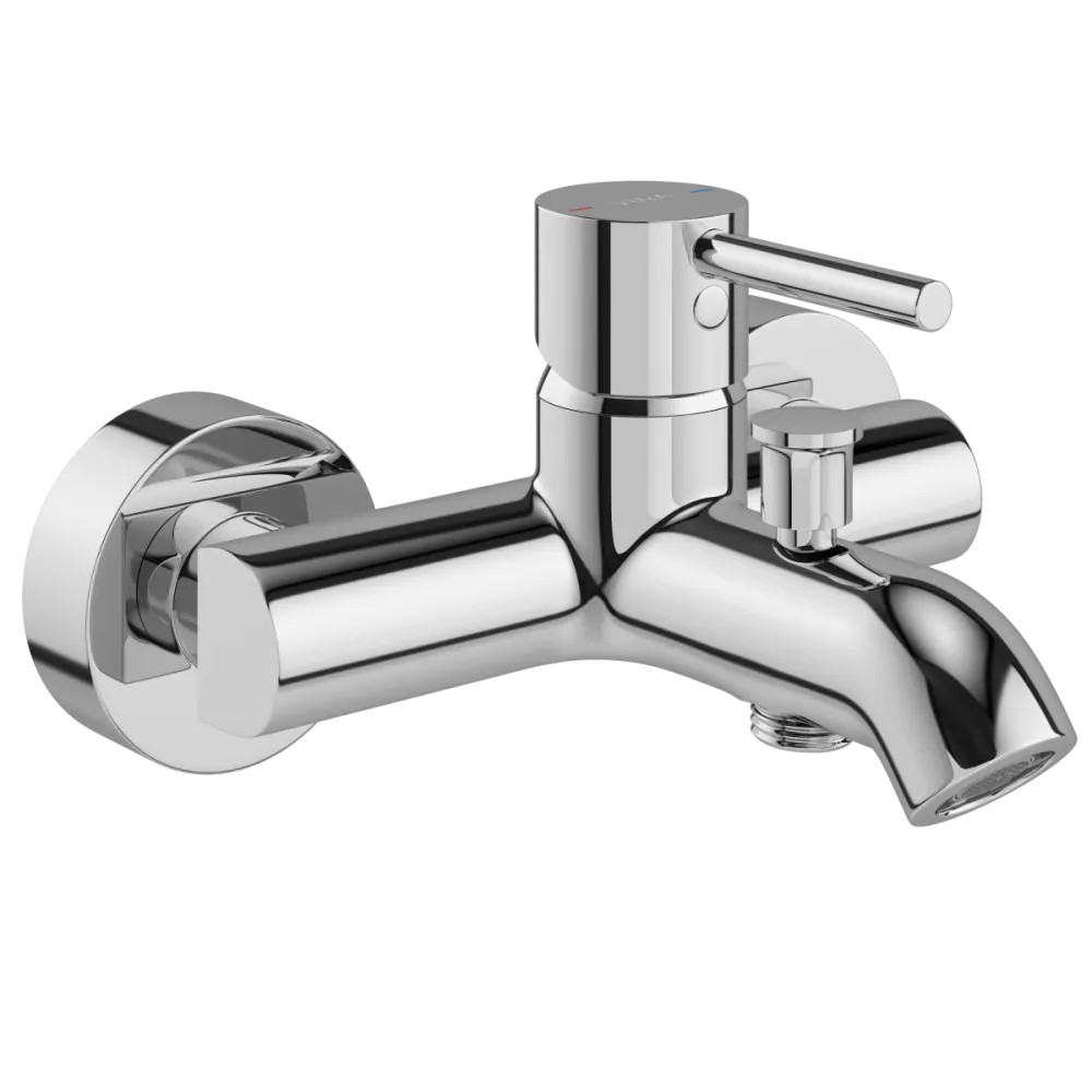 Смеситель настенный VitrA Minimax S, для ванны, однорычажный, хром