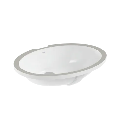 Встраиваемая снизу раковина VitrA Arkitekt, 59 x 45 см, овал, белая, антибактериальное покрытие Hygiene, белый