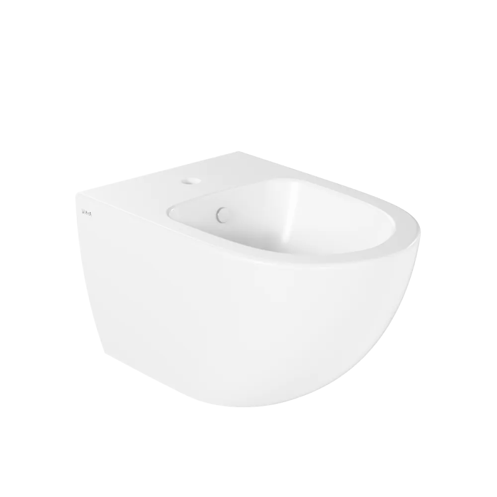 Биде VitrA Sento, подвесное, белое, с отверстием под смеситель, покрытие Hygiene, белый
